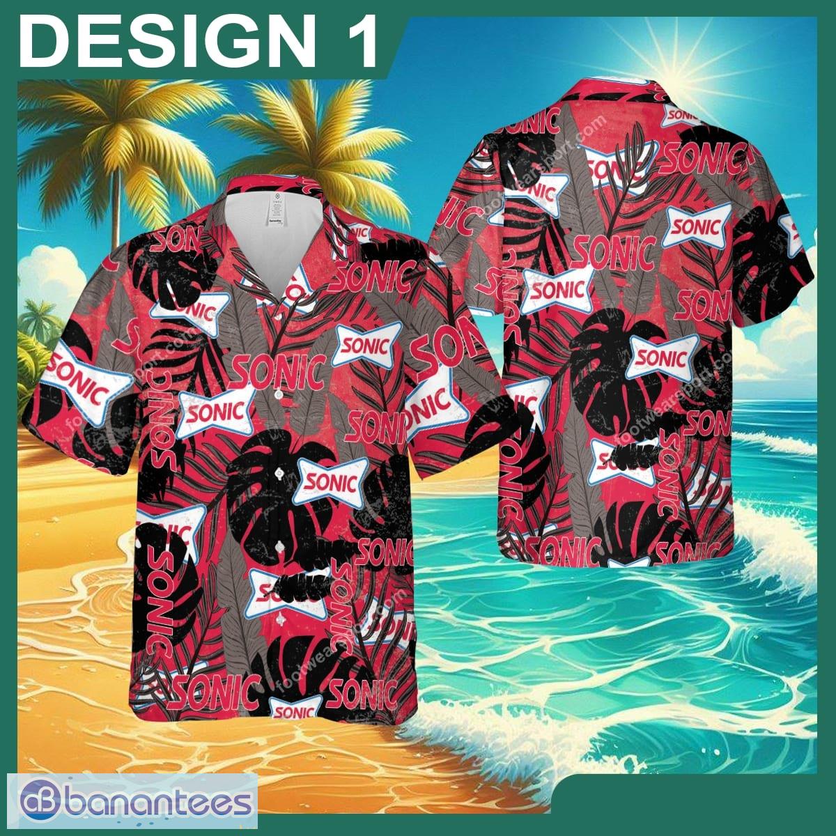 Sonic Drive In Unique Logo All Over Print Hawaiian Shirt Retro Vintage Gift For Fans - Brand Style 1 Sonic Drive In Hawaiin Shirt Design Pattern