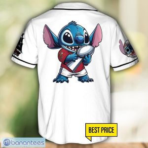 Tampa Bay Buccaneers Lilo and Stitch White Baseball Jersey Shirt For Stitch Lover Product Photo 3