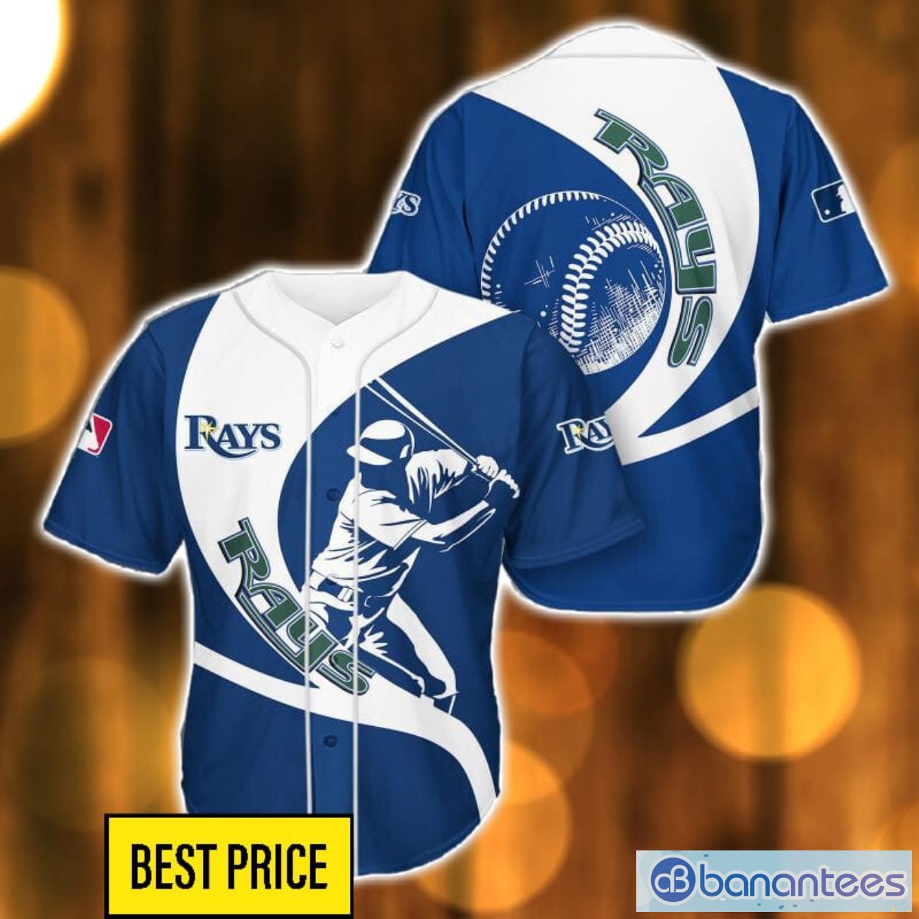 tampa bay rays 3d baseball jersey shirt team gift for men and women image Tampa Bay Rays 3D Baseball Jersey Shirt Team Gift For Men And Women Product Photo 1