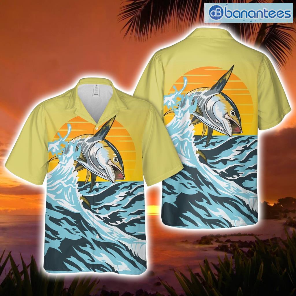 Tuna Fishing Button Down Hawaiian Shirt Trend Summer - Banantees