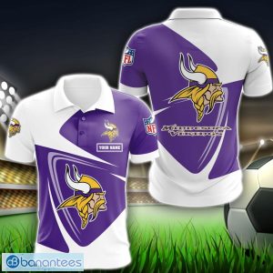 Minnesota Vikings Big Logo Team 3D Polo Shirt Sport Gift For Men Women Product Photo 1