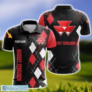 Massey Ferguson Caro And Logo 3D Polo Shirt For Men Limited Custom Name Product Photo 1
