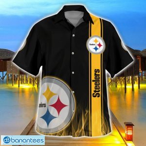 Pittsburgh Steelers Flame Designs 3D Hawaiian Shirt Special Gift For Fans Product Photo 1