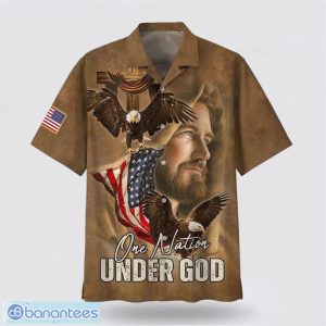 Jesus One Nation Under God Christian Hawaiian Shirt Holiday Summer Gift Product Photo 1