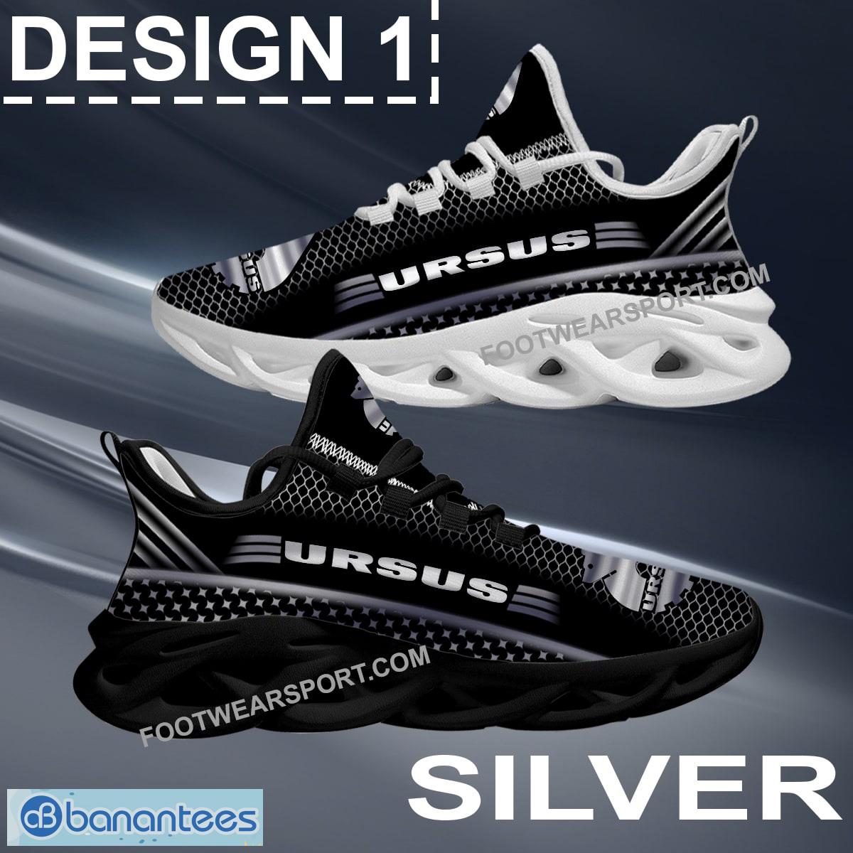 Ursus SA Racing Max Soul Shoes Gold, Diamond, Silver All Over Print Urban Running Sneaker Gift - Car Ursus SA Car Racing Max Soul Shoes Style 1