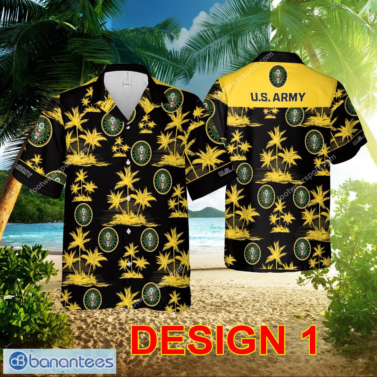 US Army 3D Hawaiian Shirt Pattern Gift Summer - Style 1 US Army 3D Hawaiian Shirt Gift For Fans
