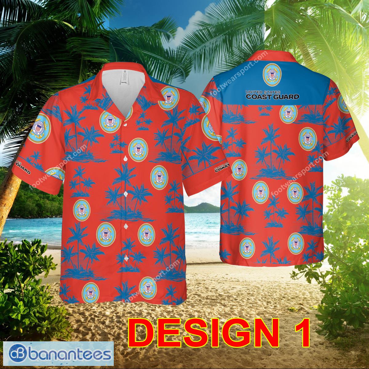 US Coast Guard Aloha Hawaiian Shirt Pattern Gift For Fans - Style 1 US Coast Guard Hawaiian Shirt Special Gifts
