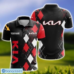 Kia Caro And Logo 3D Polo Shirt For Men Limited Custom Name Product Photo 1