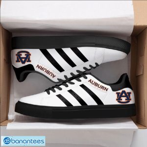 Auburn Tigers Stan Smith Low Top Skate Shoes Black Striped Shoes Product Photo 2