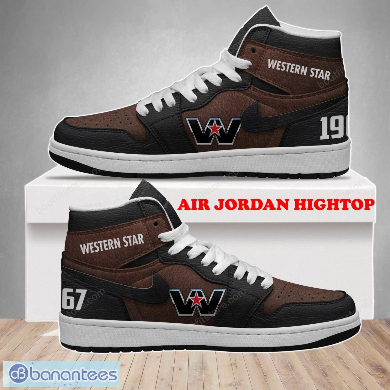 Western Star Air Jordan Hightop Classic Style For Men Women Product Photo 1
