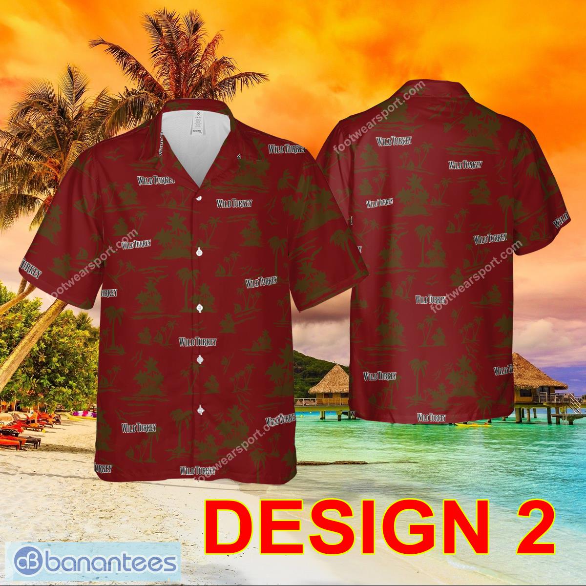 wild turkey whiskey aop hawaiian shirt pattern gift for fans 1 image Wild Turkey Whiskey AOP Hawaiian Shirt Pattern Gift For Fans - Style 2 Wild Turkey Whiskey Hawaiian Shirt For Beach