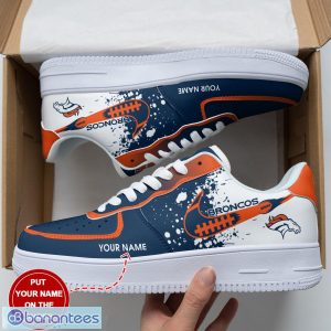 Denver Broncos Personalized 3D Air Force Shoes AF1 Shoes Men And Women Sneakers Shoes Sport Team Gift Custom Name Product Photo 1
