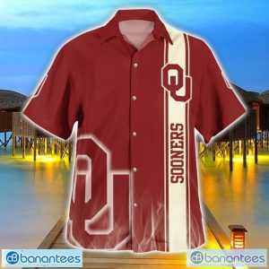 Oklahoma Sooners Flame Designs 3D Hawaiian Shirt Special Gift For Fans Product Photo 1