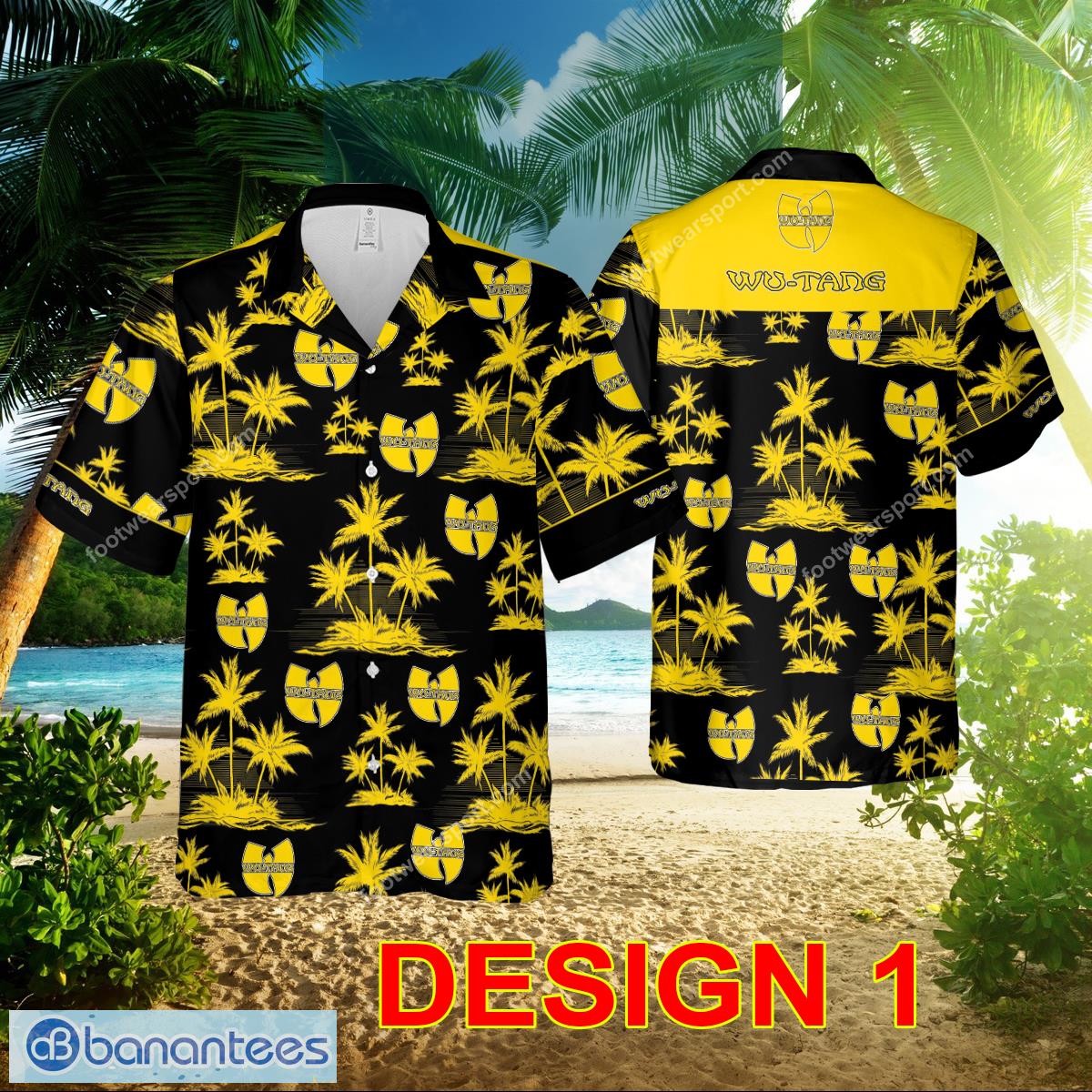Wu Tang Cllan Band 3D Hawaiian Shirt Pattern For Men And Women - Style 1 Wu Tang Cllan Band 3D Hawaiian Shirt For Men And Women