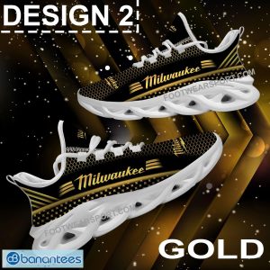 Milwaukee Tool Max Soul Shoes Gold, Diamond, Silver All Over Print Luxury Running Sneaker Gift - Brand Milwaukee Tool Max Soul Shoes Style 2