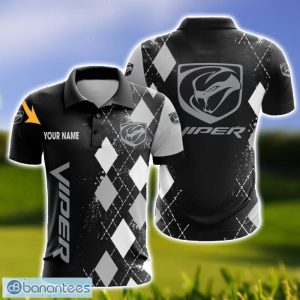 Dodge Viper Caro And Logo 3D Polo Shirt For Men Limited Custom Name Product Photo 1