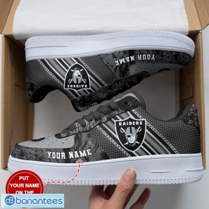 Las Vegas Raiders Custom Name 3D Air Force Shoes AF1 Shoes Sneakers Design Trend Limited For Fans Product Photo 3