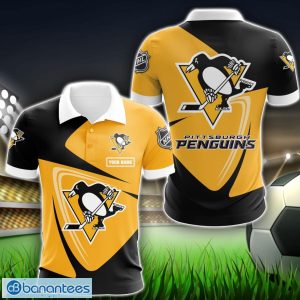 Pittsburgh Penguins Big Logo Team 3D Polo Shirt Sport Gift For Men Women Product Photo 1