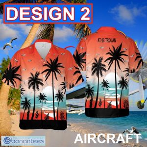 AT-28 Trojan AT28 Aircraft Aloha Hawaiian Shirt Red Color For Beach - AT-28 Trojan AT28 Aircraft Hawaiian Shirt Multi Design 2