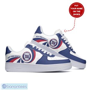 New York Giants Personalized Air Force Shoes AF1 Shoes Men And Women Sneakers Shoes Sport Team Gift Custom Name Product Photo 2