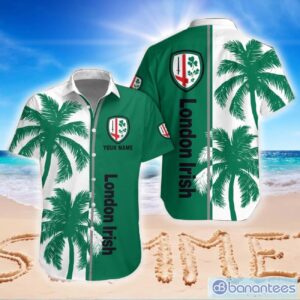 London Irish 3D Hawaiian Shirt And Shorts For Men And Women Beach Gift Cconut Pattern Custom Name Product Photo 1