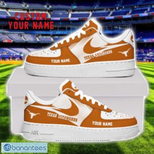 Texas Longhorns Air Force Shoes Sneakers For Men Women Gift Custom Name Product Photo 1