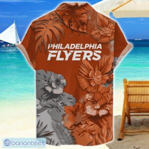 Philadelphia Flyers Skull Flower Hawaiian Shirt NHL Halloween Gift For Sports Fans Product Photo 2