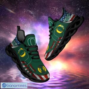 NCAA Oregon Ducks Design Logo & America Flag Gift For Fans Max Shoes Product Photo 1