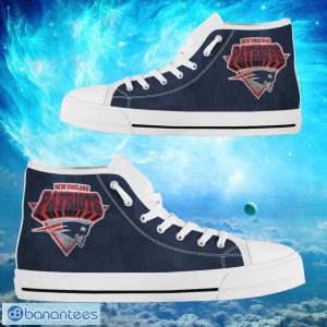 New England Patriots Custom Simple Logo High Top Shoes Product Photo 2