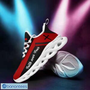 Jesus Faith Over Fear Clunky Black Red Max Soul Shoes Running Sneakers Product Photo 2