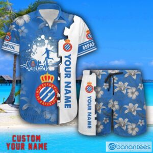 Espanyol Tropical Combo Hawaiian Shirt And Shorts Personalized Name For Fans Product Photo 1