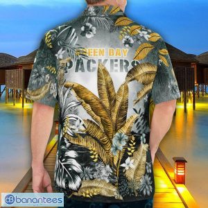 Green Bay Packers Tropical Floral Skull 3D Hawaiian Shirt Beach Shirt Halloween Gift Product Photo 2