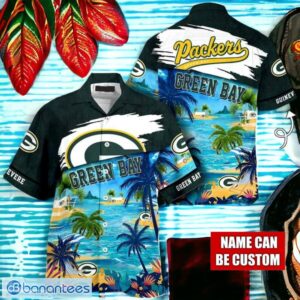 NFL Green Bay Packers Logo Fans Love Custom Your Name Hawaiian Shirt Full Over Print Product Photo 1