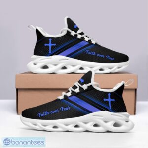Jesus Faith Over Fear Clunky Max Soul Shoes Great Gift Running Sneakers Product Photo 2