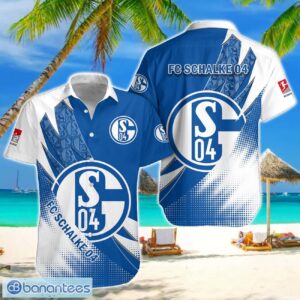 FC Schalke 04 Team Logo 3D Hawaiian Shirt For Fans Product Photo 1