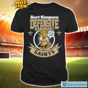 NFL New Orleans Saints Bart Simpson Defensive Dude T Shirt For Fans Product Photo 1