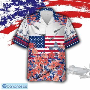 OA-1K Sky OA1K Liberty, US Capitol Aircraft 3D Hawaiian Shirt - OA-1K Sky OA1K Aircraft Veteran Hawaiian Shirt Photo 1