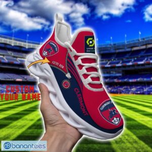 Clermont Foot Auvergne 63 Max Soul Shoes Personalized Name Sneakers For Fans Product Photo 3