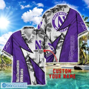 Northwestern Wildcats AOP Hawaiian Shirt Beach Summer Shirt Personalized Name For fans Product Photo 1