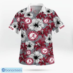 Alabama Crimson Tide Flower 3D Hawaiian Shirt All Over Printed Beach Shirt Product Photo 2