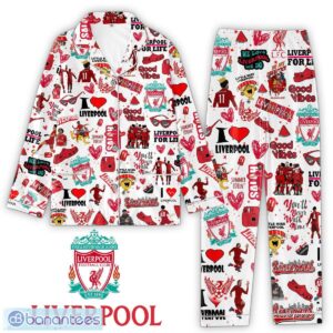 Liverpool Design Car Button Pajamas Set Pattern For Men Women Fans - Liverpool Button Pajamas Set_1