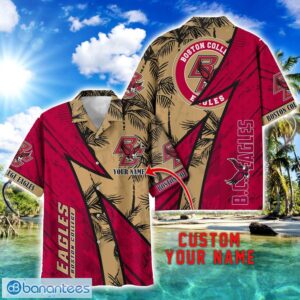 Boston College Eagles AOP Hawaiian Shirt Beach Summer Shirt Personalized Name For fans Product Photo 1