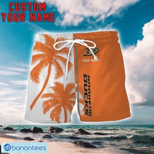 Anaheim Ducks Coconut Pattern Hawaiian Shirt And Shorts Personalized Name Unique Gift For Summer Product Photo 2