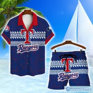 Texas Rangers MLB Hawaiian Shirt And Shorts Vintage Pattern Shirt Product Photo 1