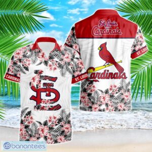 St. Louis Cardinals Hibiscus Plumeria Flower 3D Printed Hawaiian Shirt Product Photo 1