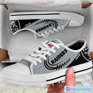 Custom Name Las Vegas Raiders Low Top Shoes For Fans Sport Product Photo 4