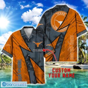 Texas Longhorns AOP Hawaiian Shirt Beach Summer Shirt Personalized Name For fans Product Photo 1