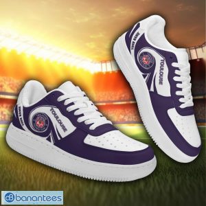 FC Toulouse Air Force Sneakers Personalized Name Gift Ideas For Fans Product Photo 1