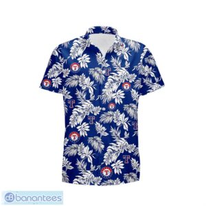 Texas Rangers Tropical Leaf 3D Printed Hawaiian Shirt Beach Team Gift Product Photo 2