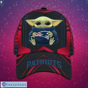 NFL New England Patriots Logo Design Dark Type Baby Yoda Gifts For Fans Full Over Print Cap Product Photo 1